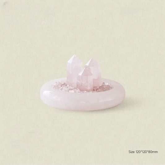 Pink Crystal "Cup of Love" — Crystal Home Décor Accent