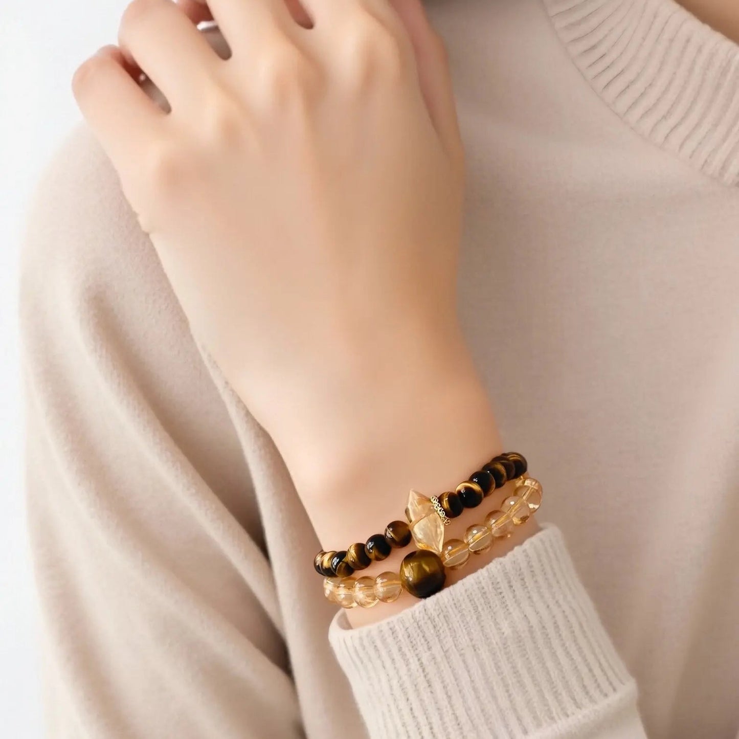 💫Healing Crystal Bracelet, Simple and Fashionable High end StyleCrystal Bracelet