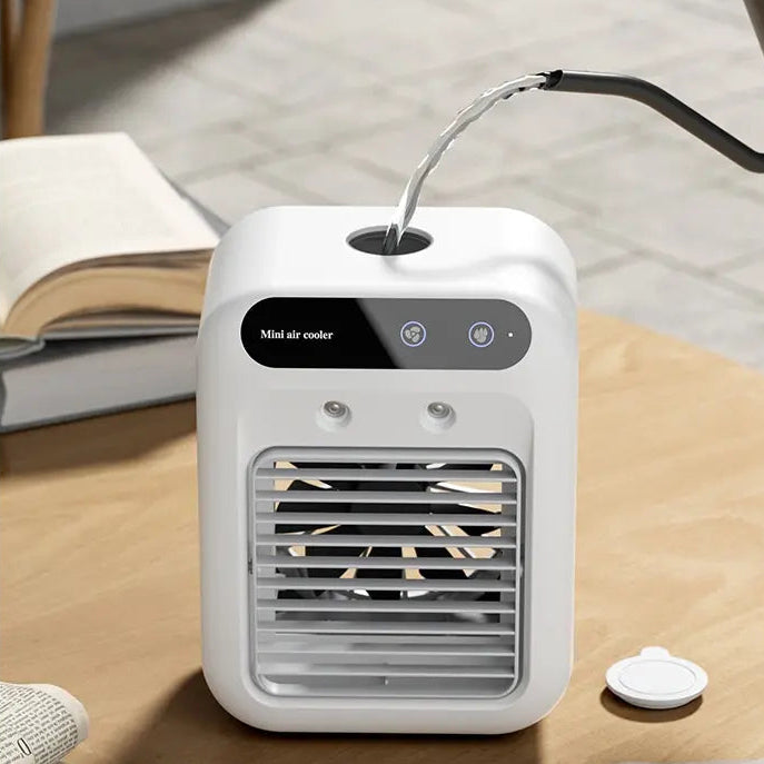 Portable USB Mini Air Cooler | Quiet Desktop Mist Fan