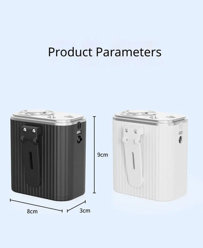 High-Power Rechargeable Waist Clip Fan | Portable Outdoor Construction Fan