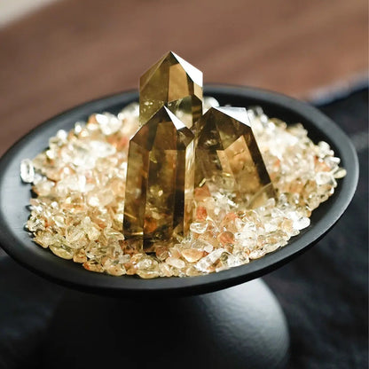 ✨Natural Citrine Crystal Wand - Hexagonal Reiki Chakra Healing Point