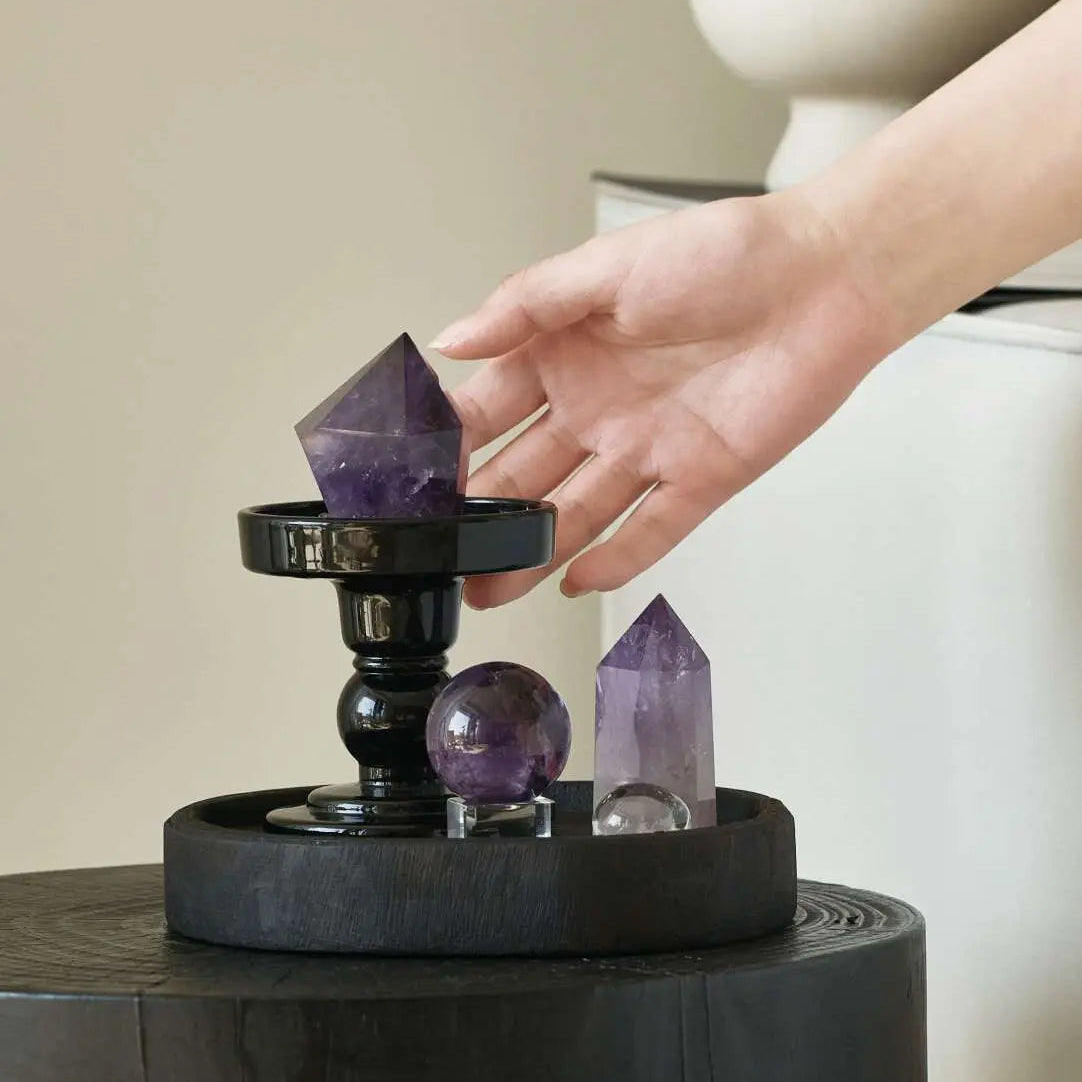 🔮Natural Amethyst Crystal Grid