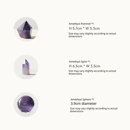 🔮Natural Amethyst Crystal Grid