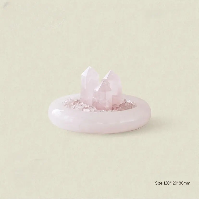 Pink Crystal "Cup of Love" — Crystal Home Décor Accent