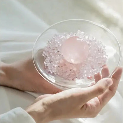 Pink Crystal "Cup of Love" — Crystal Home Décor Accent