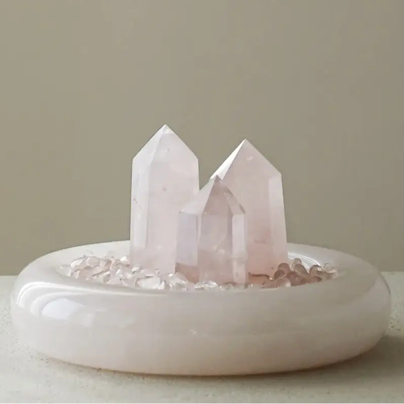 Pink Crystal "Cup of Love" — Crystal Home Décor Accent