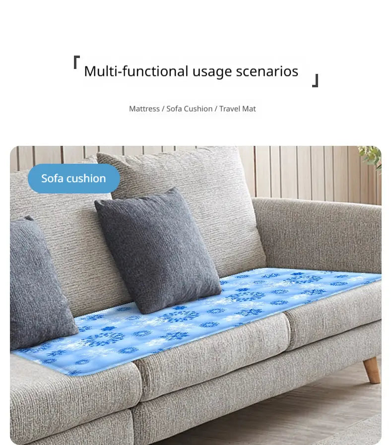 Cooling Gel Mat Mattress Topper | Soft Summer Cooling Pad(35.4 × 70.9 in)