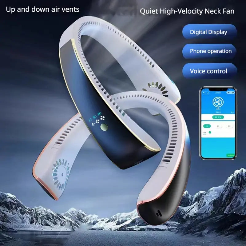 Portable USB Neck Fan | Mini Rechargeable Hands-Free Fan for Sports