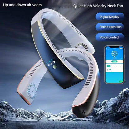 Portable USB Neck Fan | Mini Rechargeable Hands-Free Fan for Sports