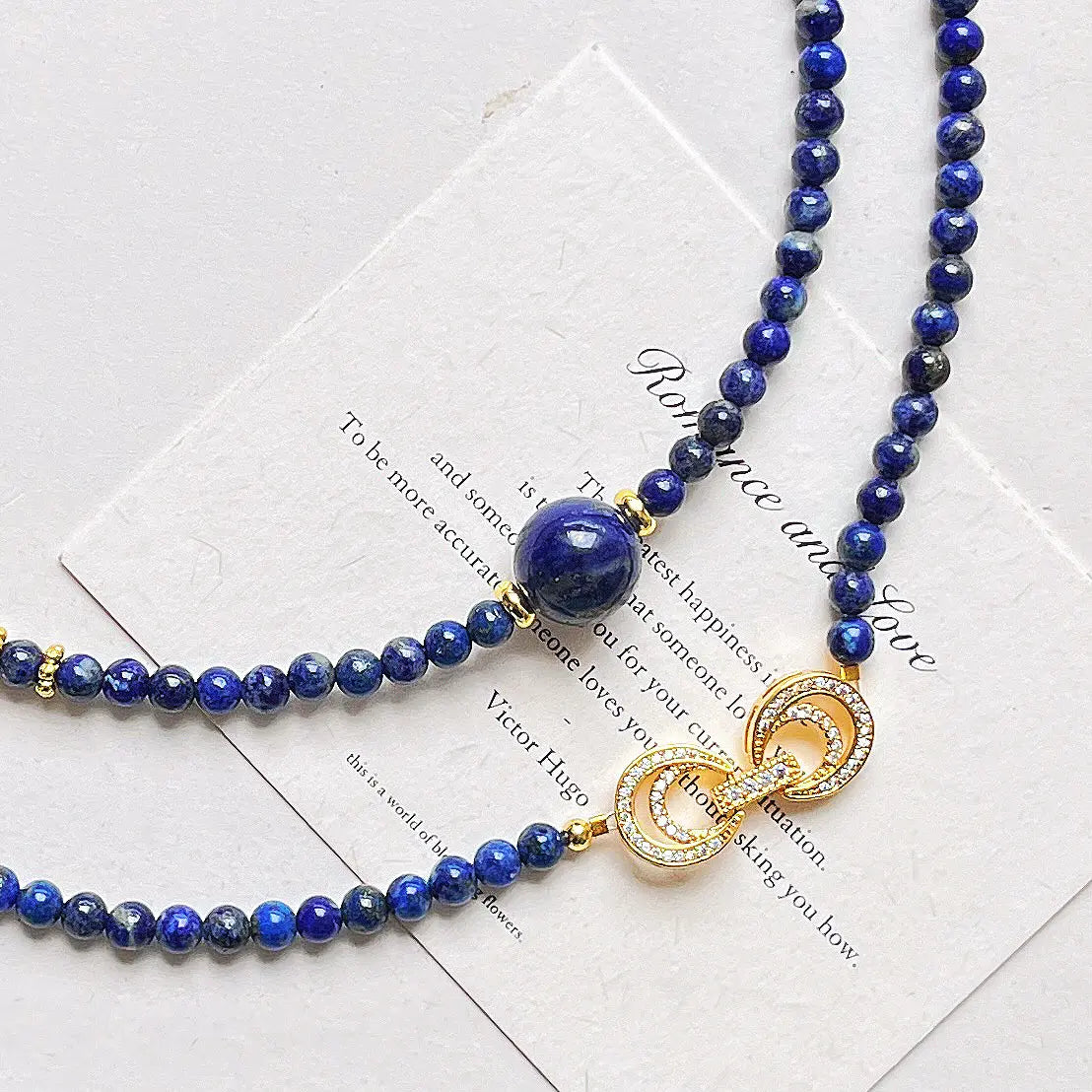 Vintage Lapis Lazuli &  Pearl Necklace | Premium Choker