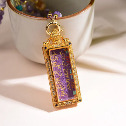 🔮Amethyst  Necklace - Natural Crystal Healing Pendant