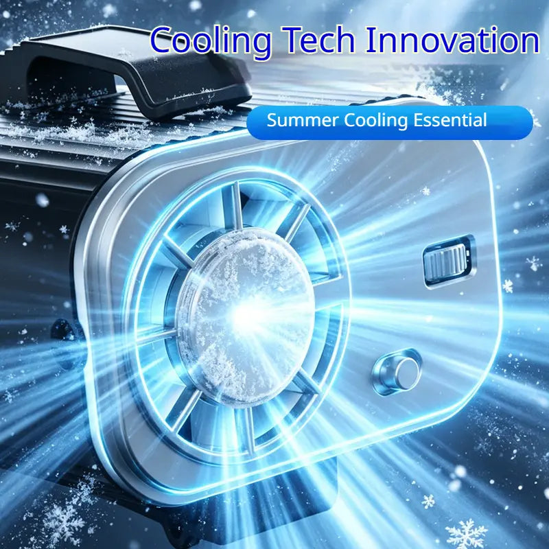 High-Power Rechargeable Waist Clip Fan | Portable Outdoor Construction Fan