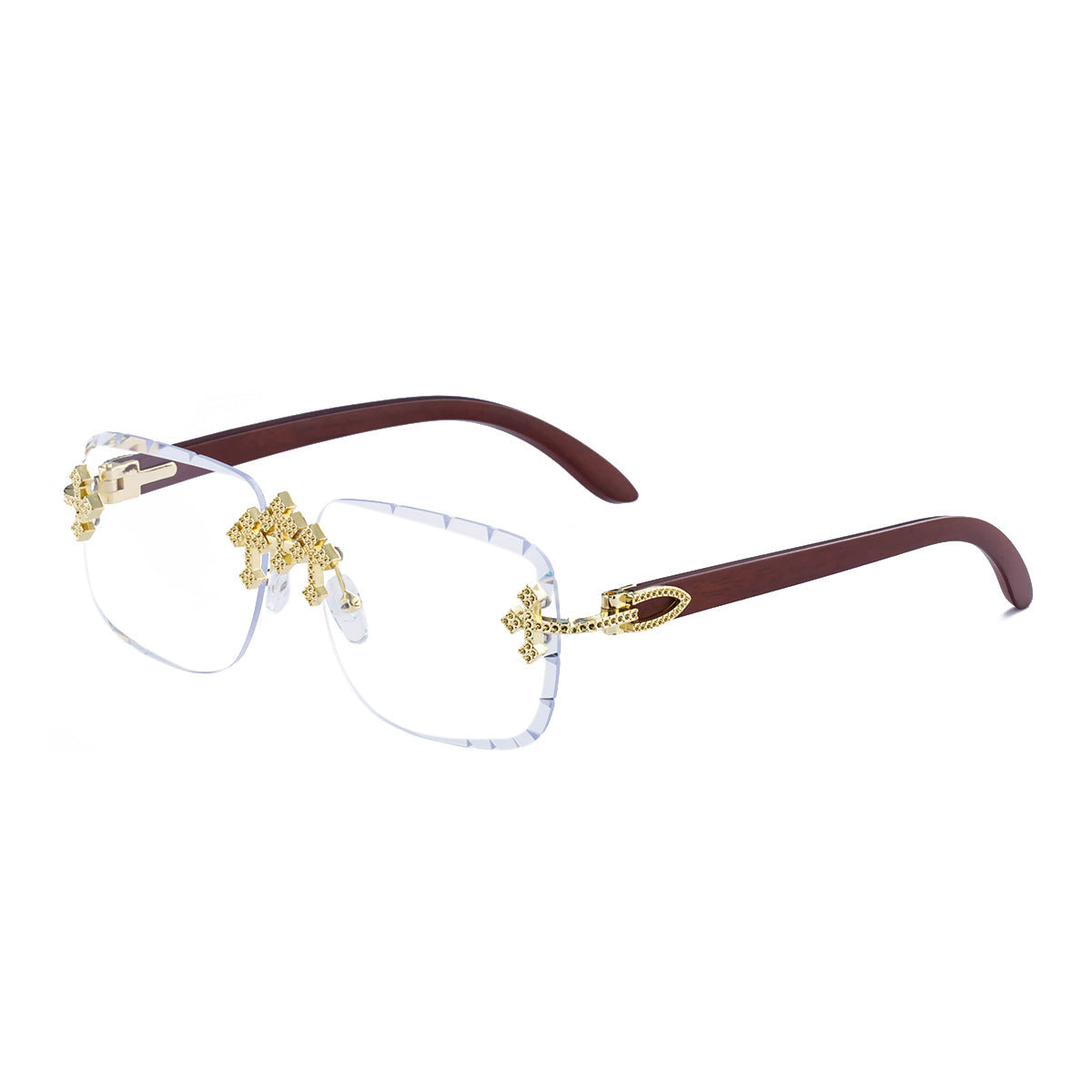 Nowe europejskie i amerykańskie okulary przeciwsłoneczne retro bez oprawek z 2026 r.