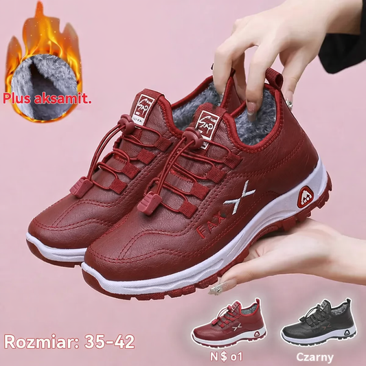【35-42】Damskie Skórzane Buty Zimowe Ocieplane