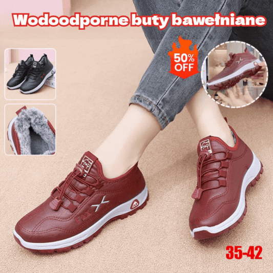 【35-42】Damskie Skórzane Buty Zimowe Ocieplane