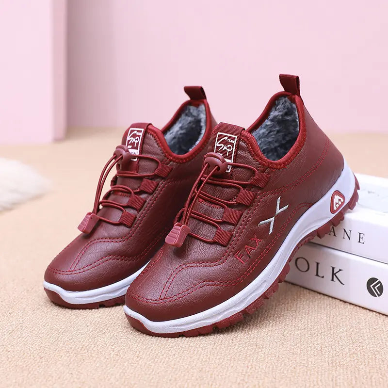 【35-42】Damskie Skórzane Buty Zimowe Ocieplane
