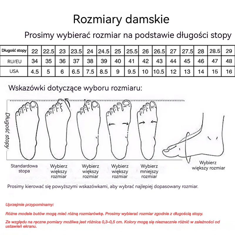 【35-42】Damskie Skórzane Buty Zimowe Ocieplane