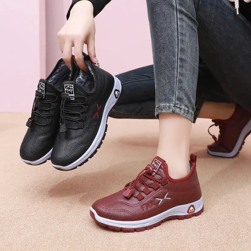 【35-42】Damskie Skórzane Buty Zimowe Ocieplane