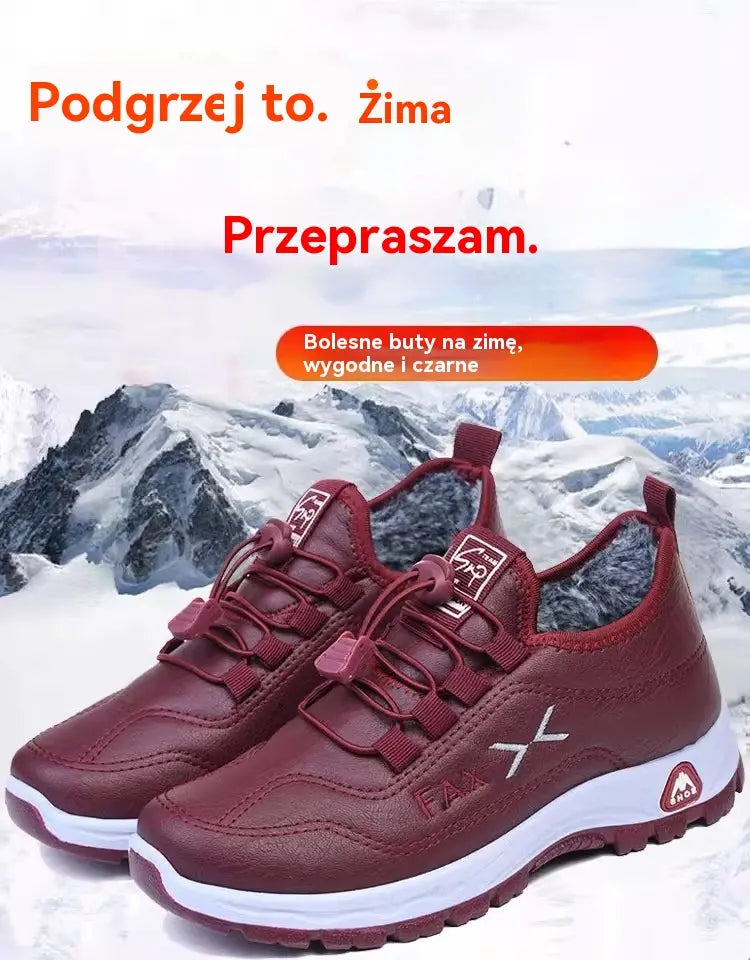 【35-42】Damskie Skórzane Buty Zimowe Ocieplane