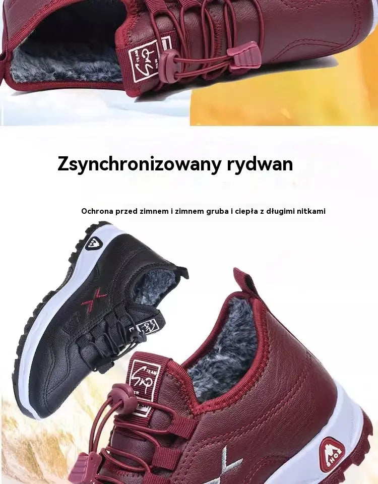 【35-42】Damskie Skórzane Buty Zimowe Ocieplane