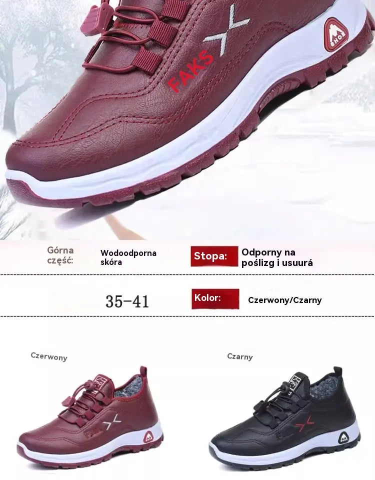 【35-42】Damskie Skórzane Buty Zimowe Ocieplane