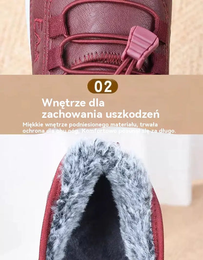 【35-42】Damskie Skórzane Buty Zimowe Ocieplane