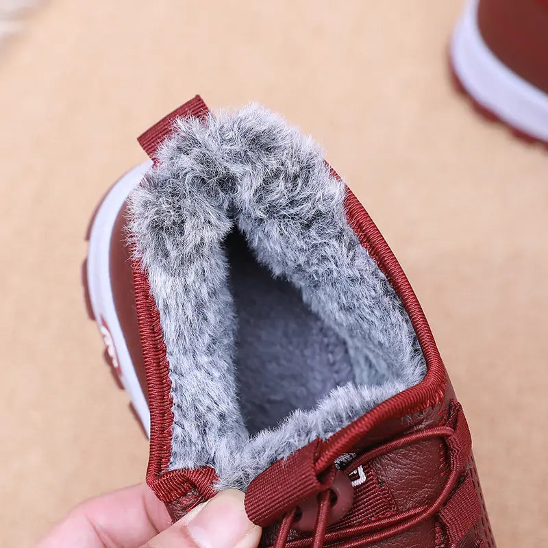【35-42】Damskie Skórzane Buty Zimowe Ocieplane