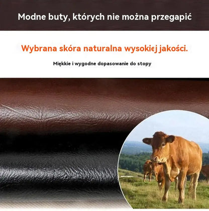 【35-42】Damskie Skórzane Buty Zimowe Ocieplane