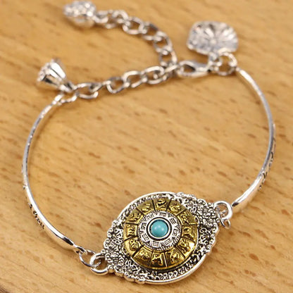🔥【Compra 1 y llévate 1 gratis】Pulsera de loto giratoria con mantra de seis caracteres de la suerte 2026