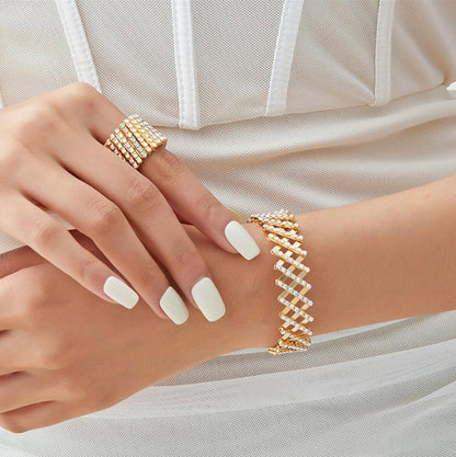 🔥【 ¡Compra 1 y llévate 1 GRATIS!】💍Anillo y Pulsera Diana