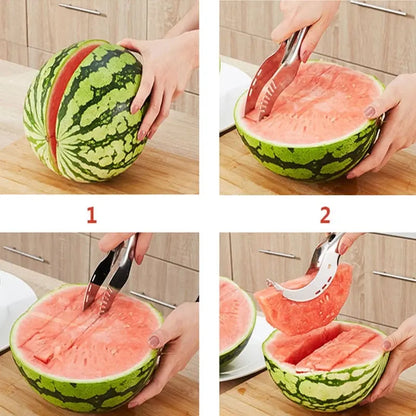 💥【Compre 2 y obtenga 2 gratis】💥Cuchillo de sandía con molino de viento de acero inoxidable, accesorios de cocina