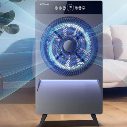 Voice-Controlled Air Circulation Fan | Floor-Standing Mist Cooler