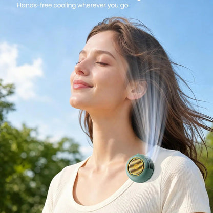Bladeless Clip On Fan: Portable 5-Speed Wearable Mini Fan